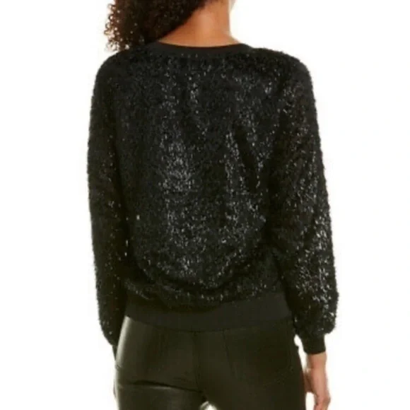 Trina Turk blanc Noir Sweater Black S NWT - Picture 4 of 5